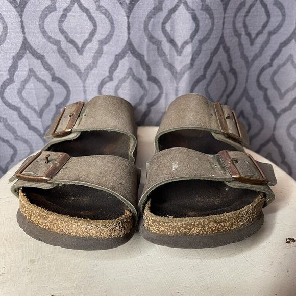 birkenstock 41 arizona leather brown 10 *read Description For Measurements - Picture 2 of 8